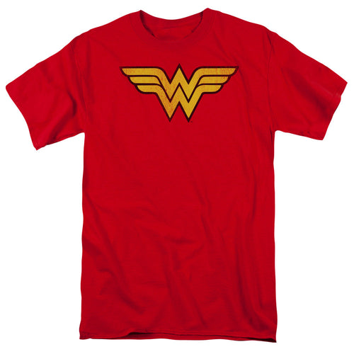 Dc Wonder Woman Logo Dist Mens T Shirt Red