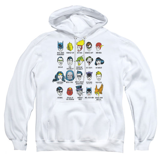 Dc Superhero Issues Mens Hoodie White