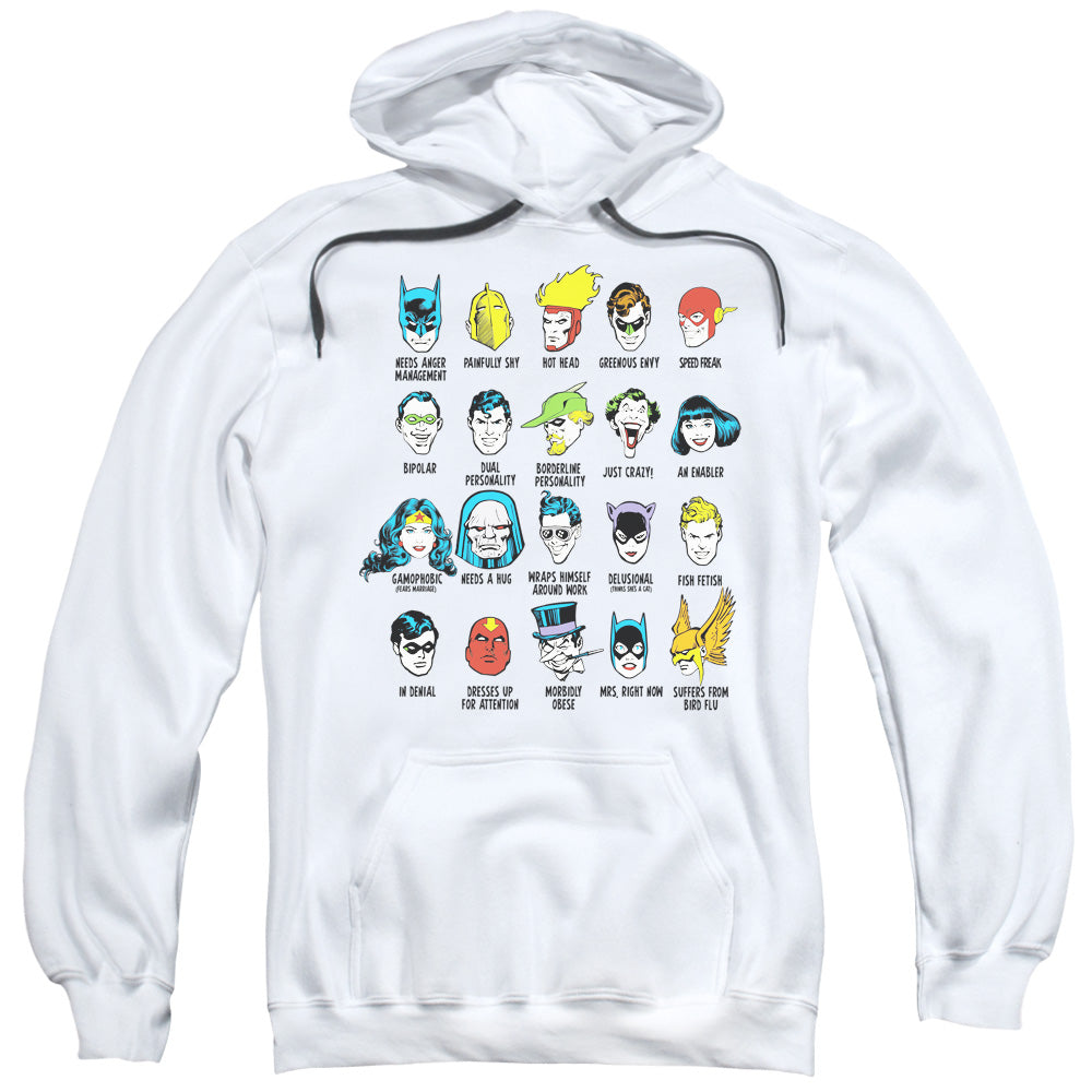 DC Comics Superhero Issues Mens Hoodie White
