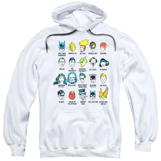DC Comics Superhero Issues Mens Hoodie White