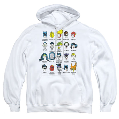 Dc Superhero Issues Mens Hoodie White