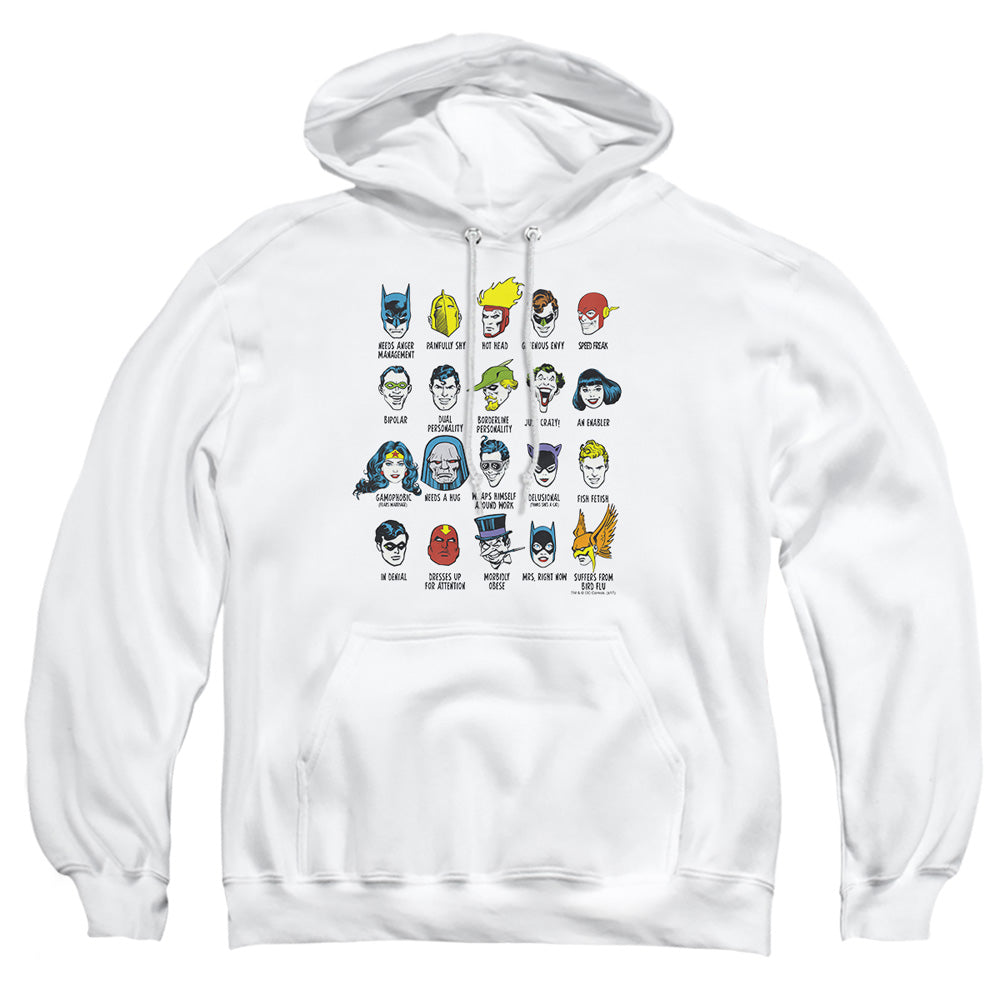 Dc Superhero Issues Mens Hoodie White