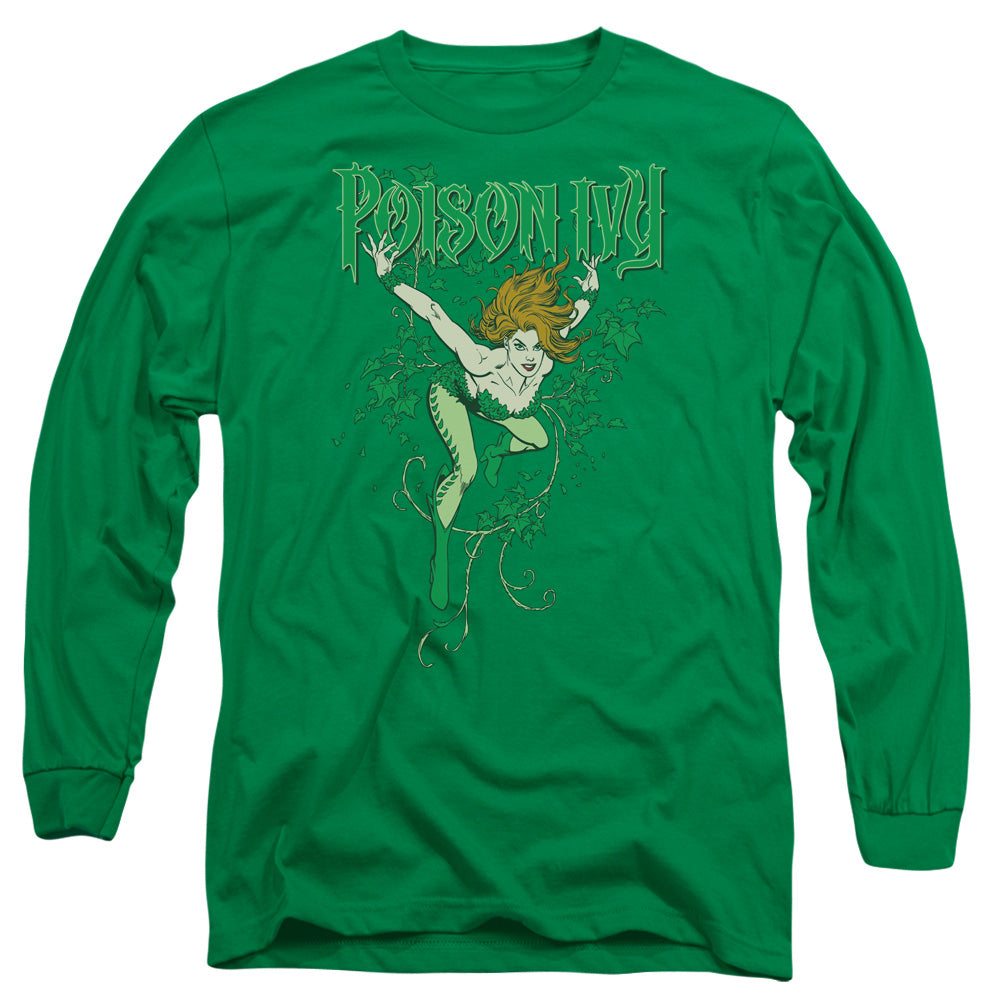 DC Comics Poison Ivy Mens Long Sleeve Shirt Kelly Green