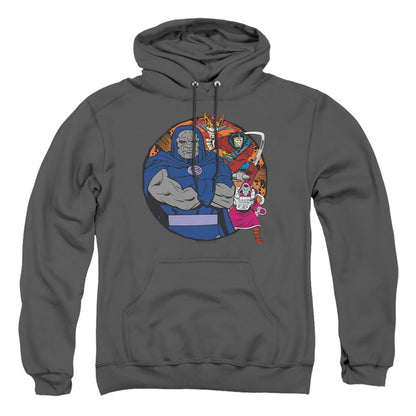 Dc Apokolips Represent Mens Hoodie Charcoal