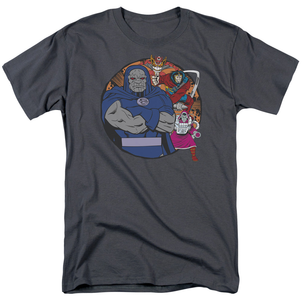 Dc Apokolips Represent Mens T Shirt Charcoal