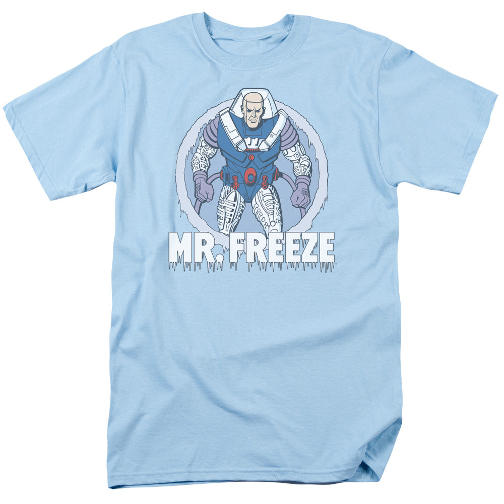 Dc Mr Freeze Mens T Shirt Light Blue