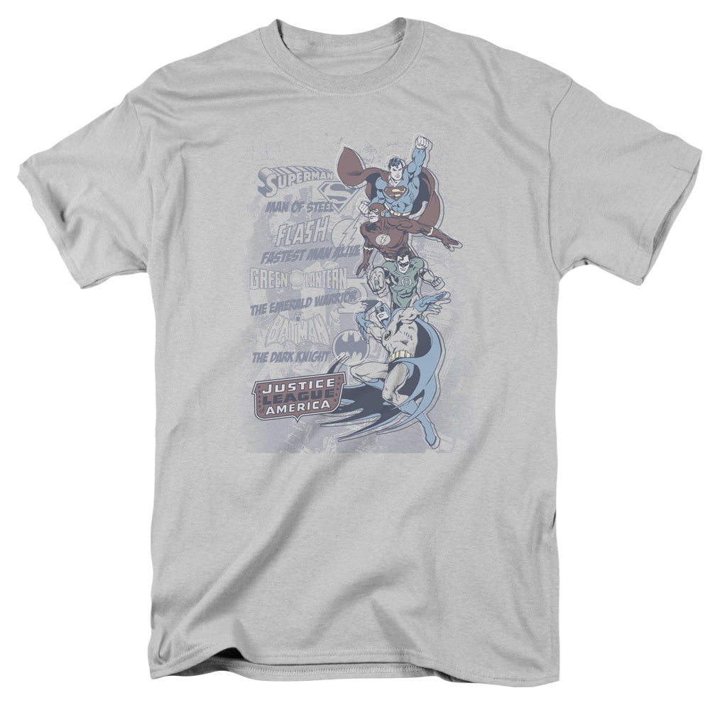 Dc The Good Guys Mens T Shirt Silver