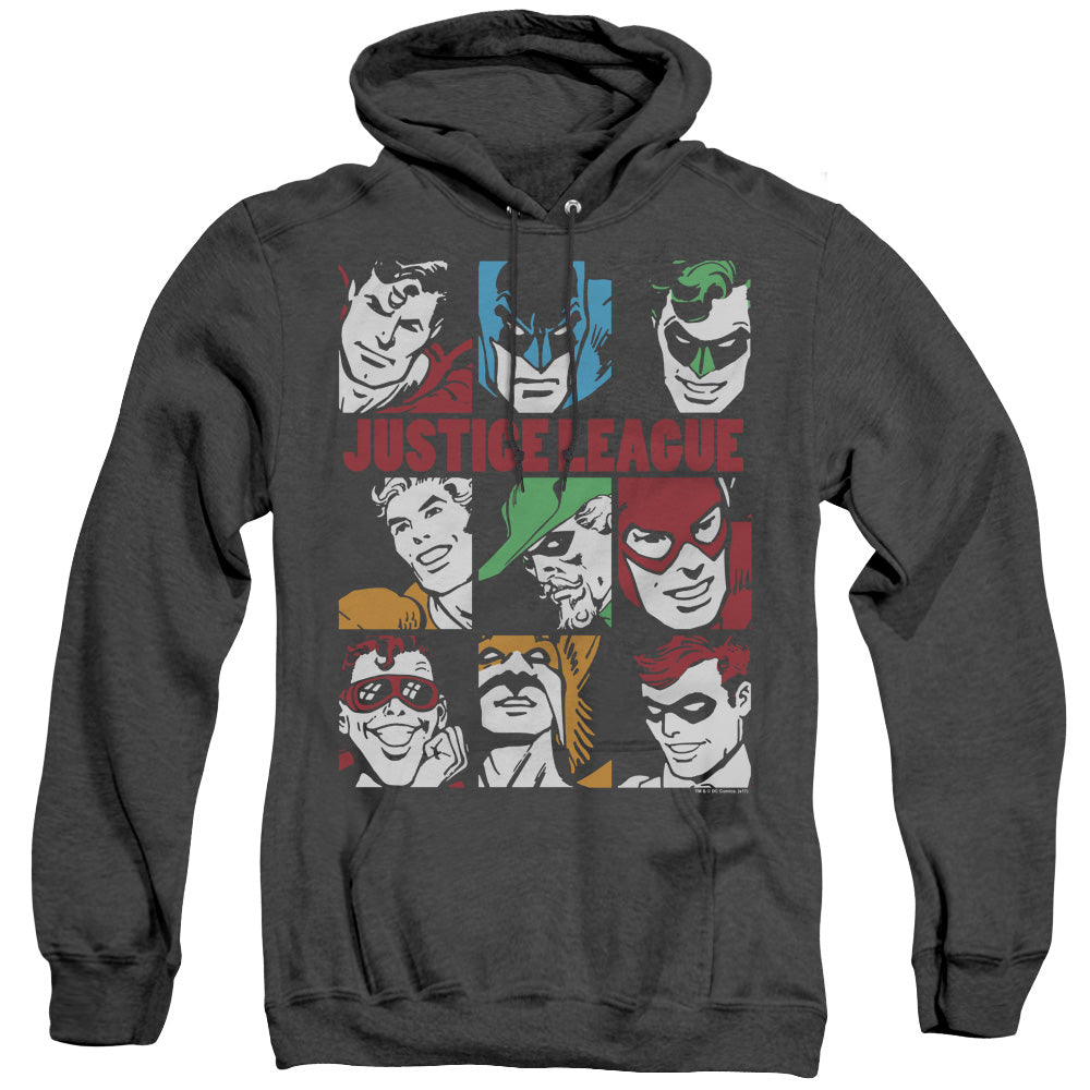 Dc Nine Blocks Of Justice Heather Mens Hoodie Black