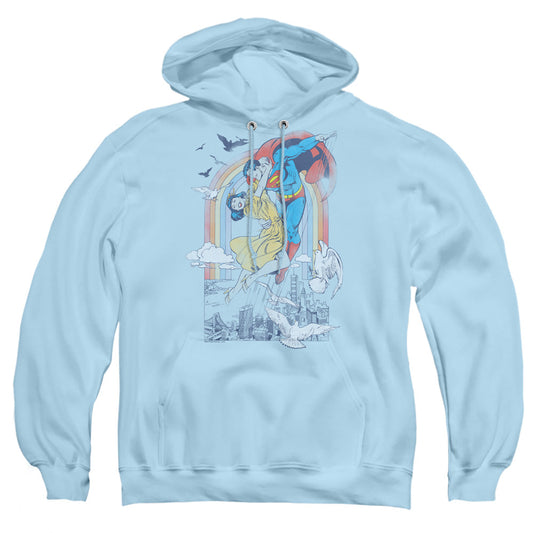 Dc Rainbow Love Mens Hoodie Light Blue