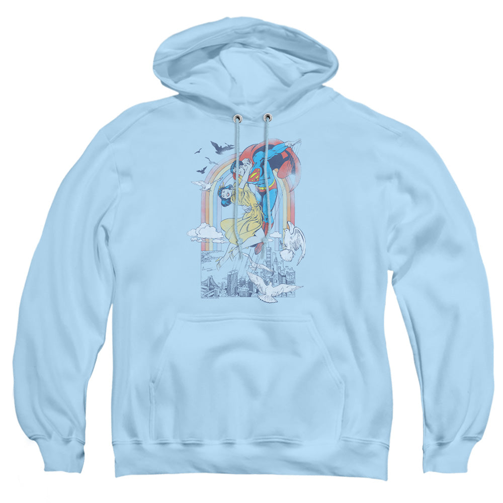 Dc Rainbow Love Mens Hoodie Light Blue