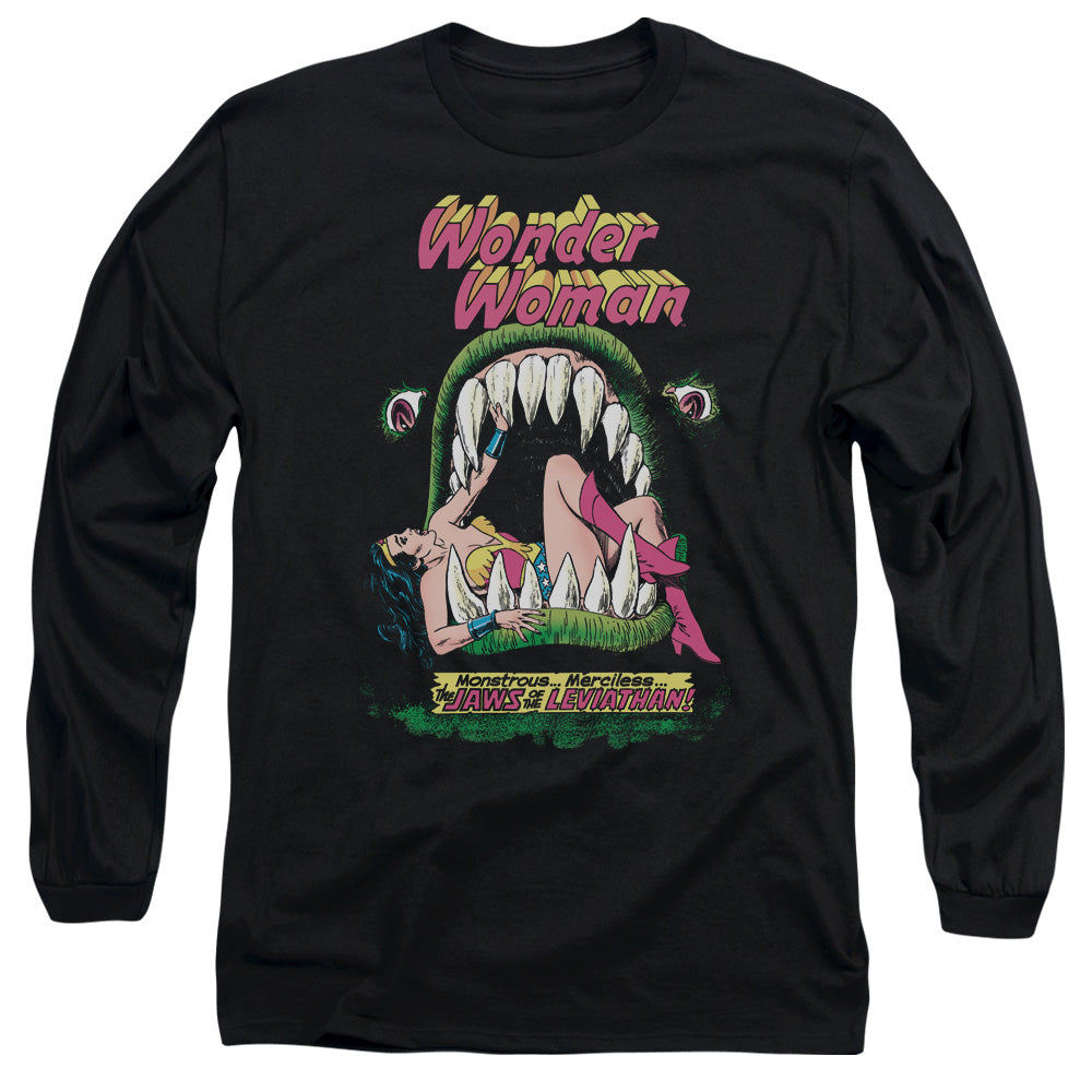 DC Comics Jaws Mens Long Sleeve Shirt Black