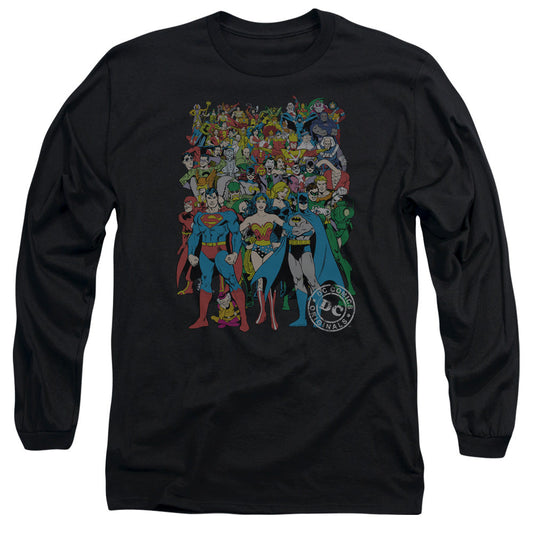 DC Comics Original Universe Mens Long Sleeve Shirt Black