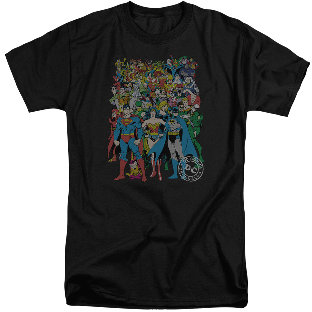 DC Comics Original Universe Mens Tall T Shirt Adult Tall Black