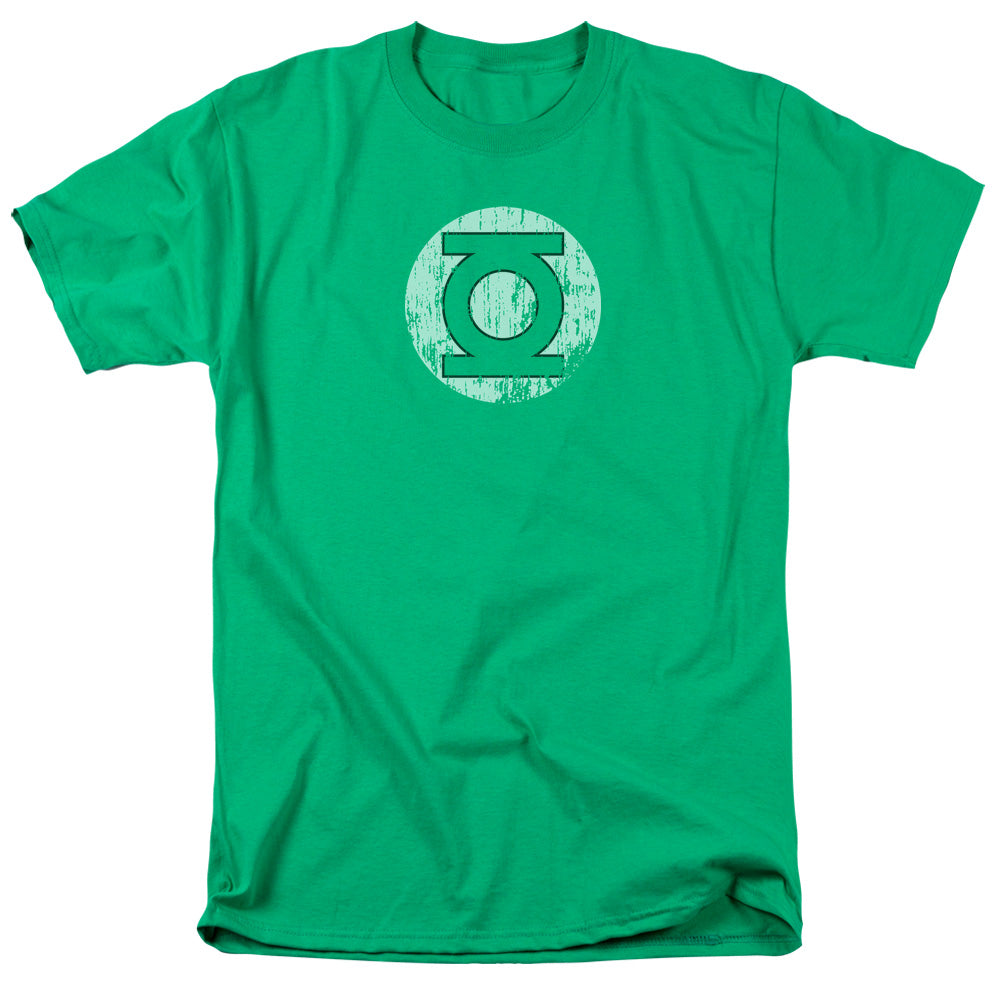 Dc Distressed Lantern Logo Mens T Shirt Kelly Green