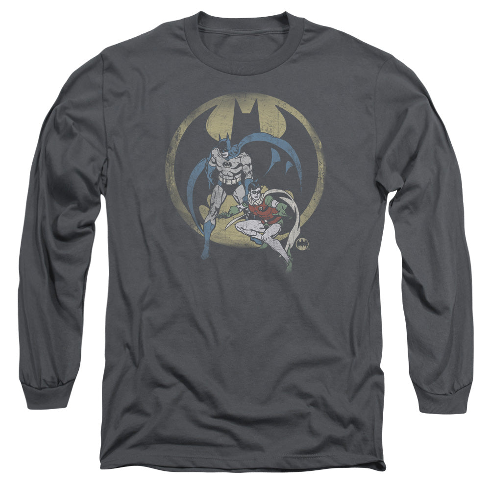 Dc Team Mens Long Sleeve Shirt Charcoal Officially Licensed