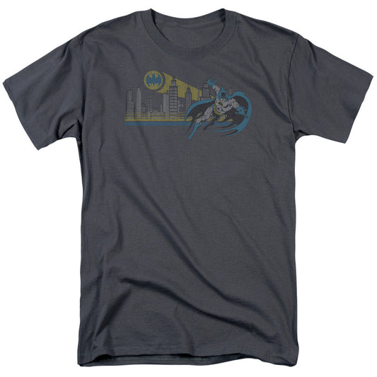 DC Comics Gotham Retro Mens T Shirt Charcoal