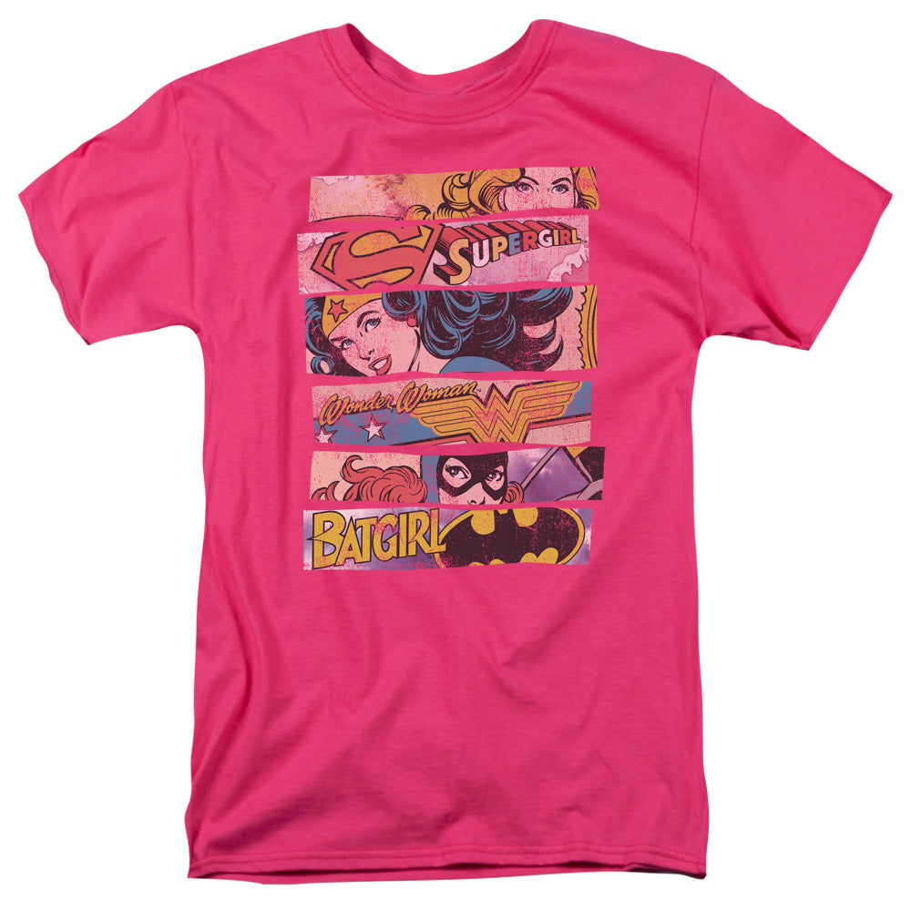 Dc Three Of A Kind Mens T Shirt Hot Pink