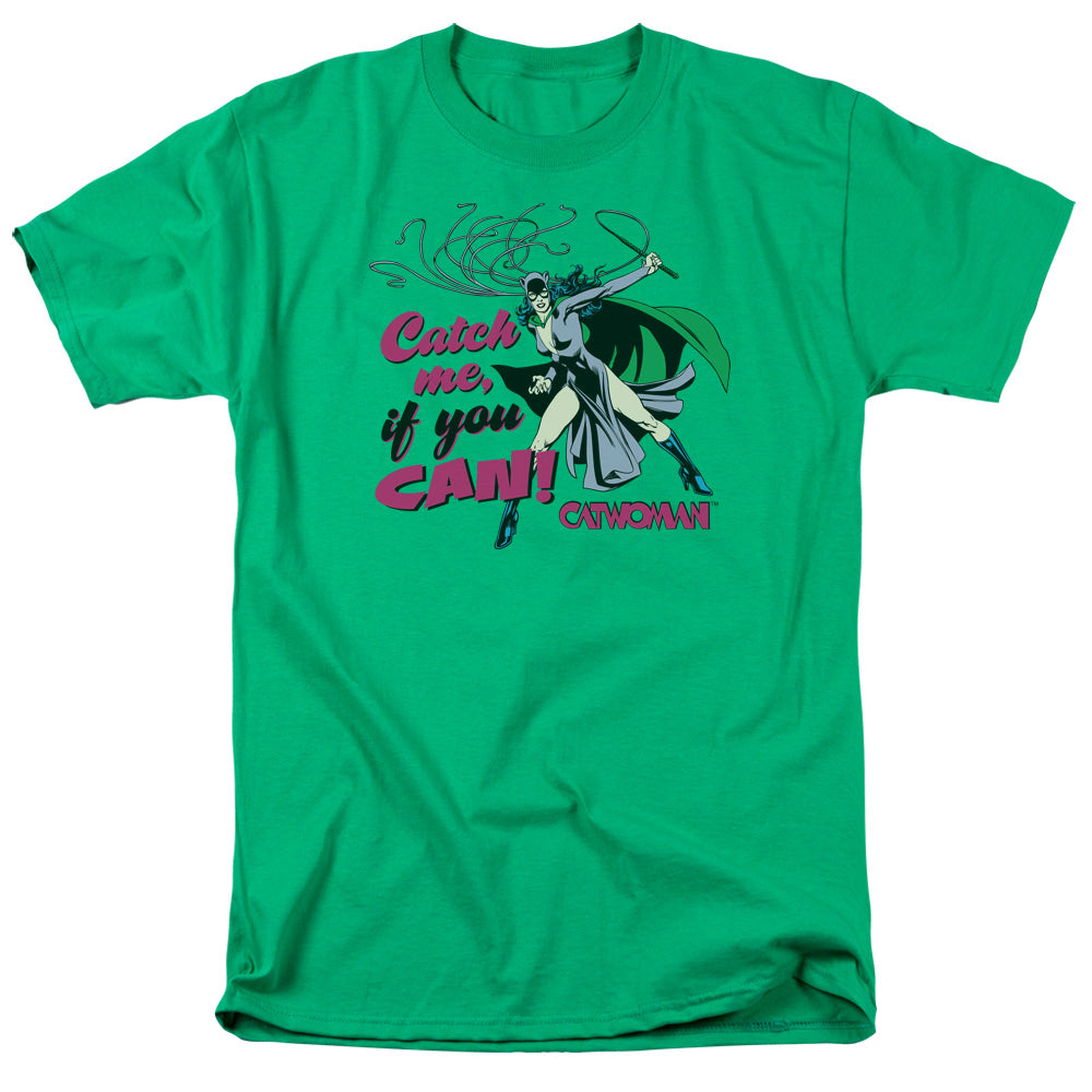 DC Comics Catch Me Mens T Shirt Kelly Green