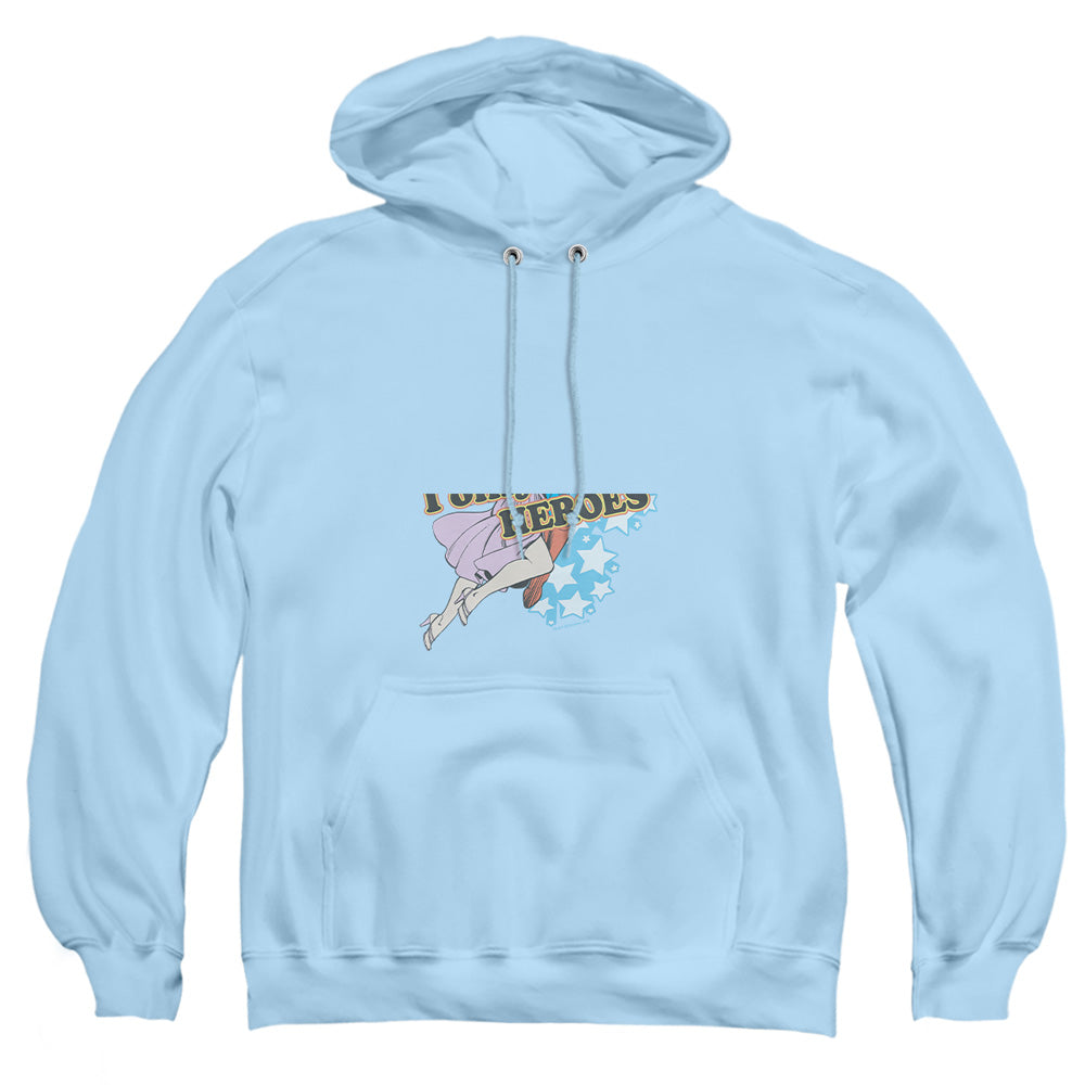 Dc Fickle Mens Hoodie Light Blue