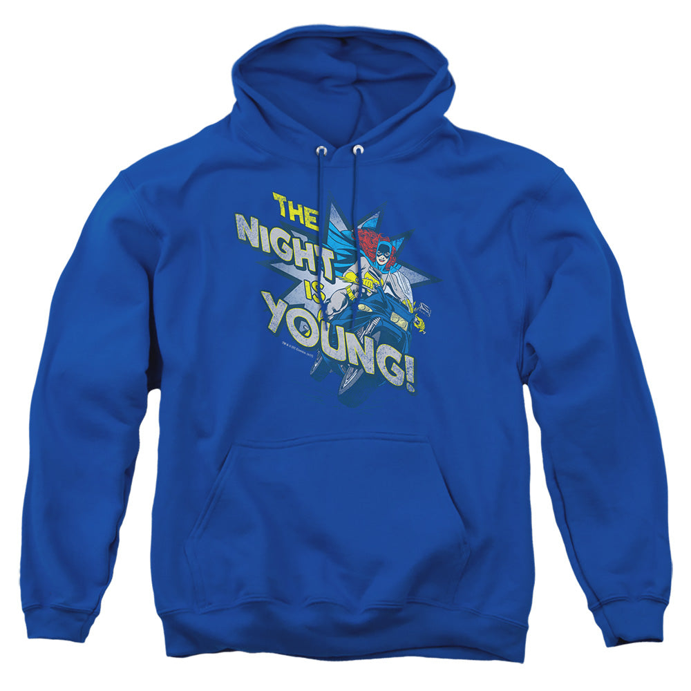 Dc The Night Is Young Mens Hoodie Royal