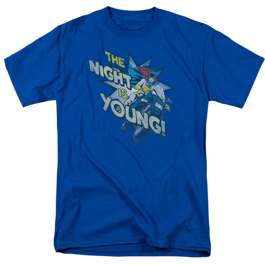 Dc The Night Is Young Mens T Shirt Royal Blue