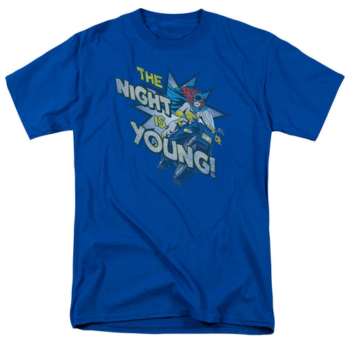 Dc The Night Is Young Mens T Shirt Royal