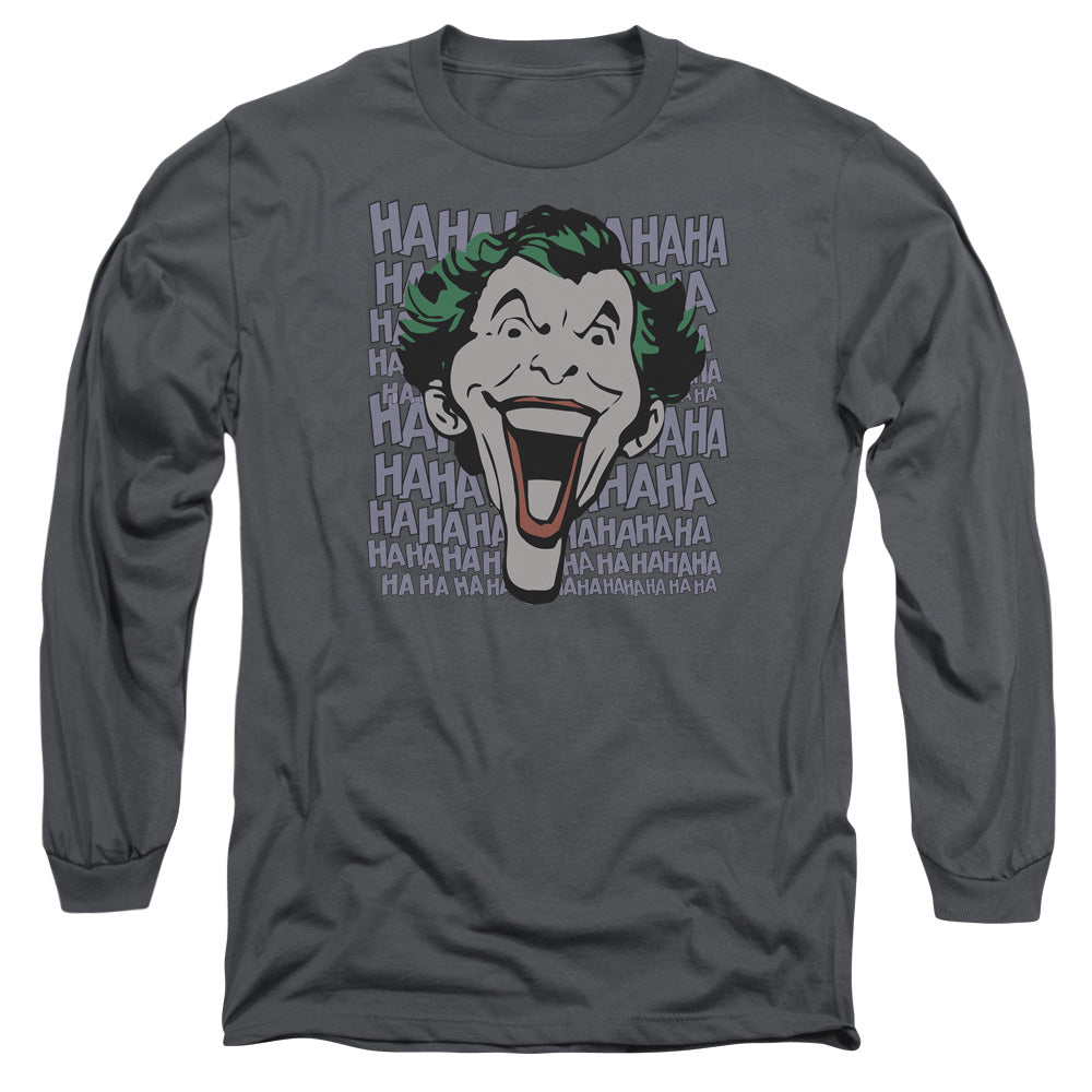 Dc Dastardly Merriment Mens Long Sleeve Shirt Charcoal Officially Licensed
