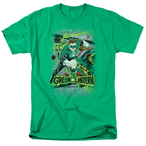 DC Comics Space Sector 2814 Mens T Shirt Kelly Green