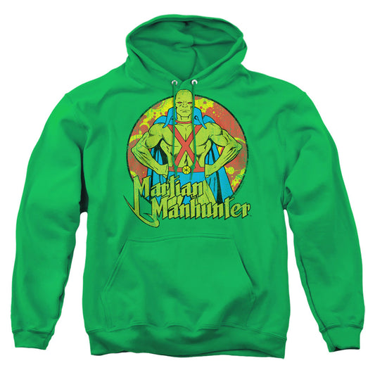 Dc Martian Manhunter Mens Hoodie Kelly Green