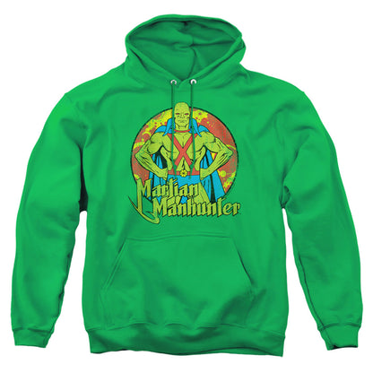 Dc Martian Manhunter Mens Hoodie Kelly Green
