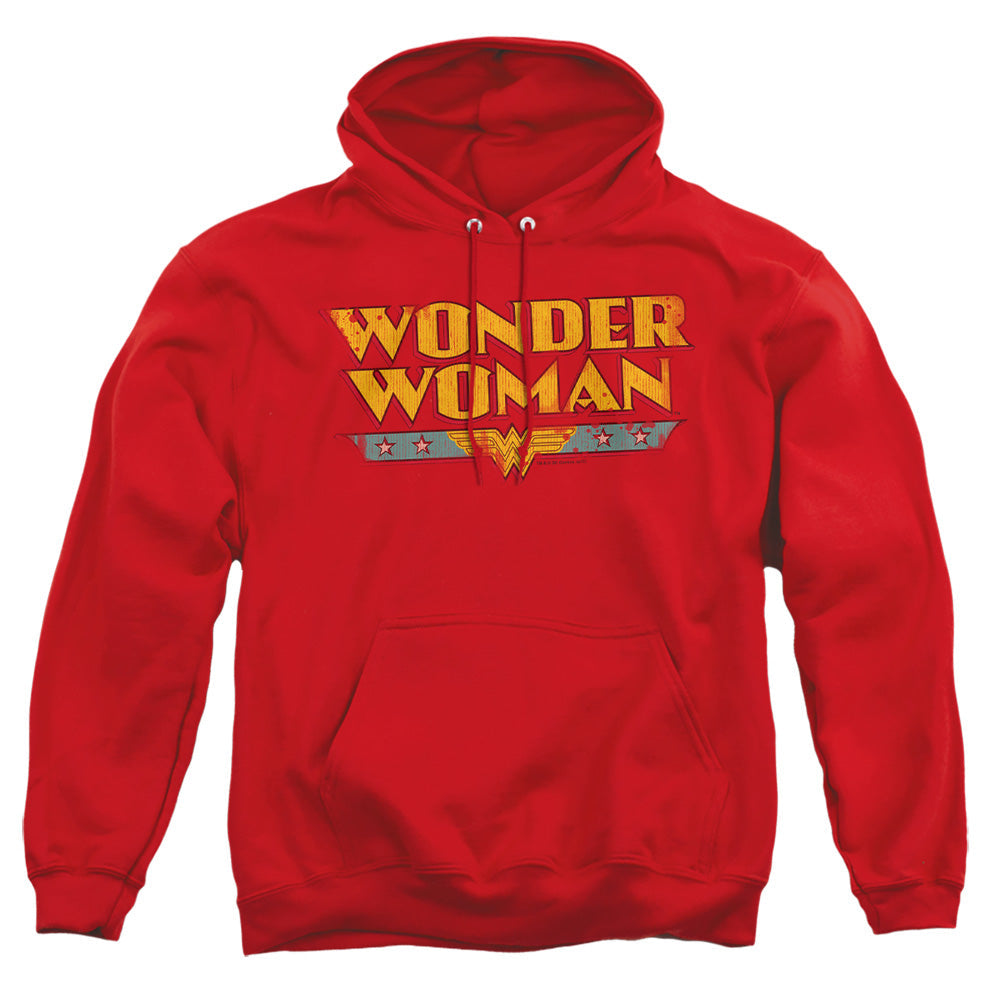 Dc Wonder Woman Logo Mens Hoodie Red