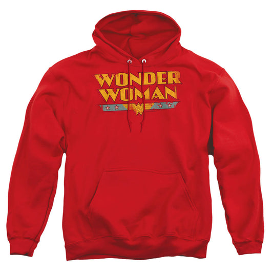Dc Wonder Woman Logo Mens Hoodie Red