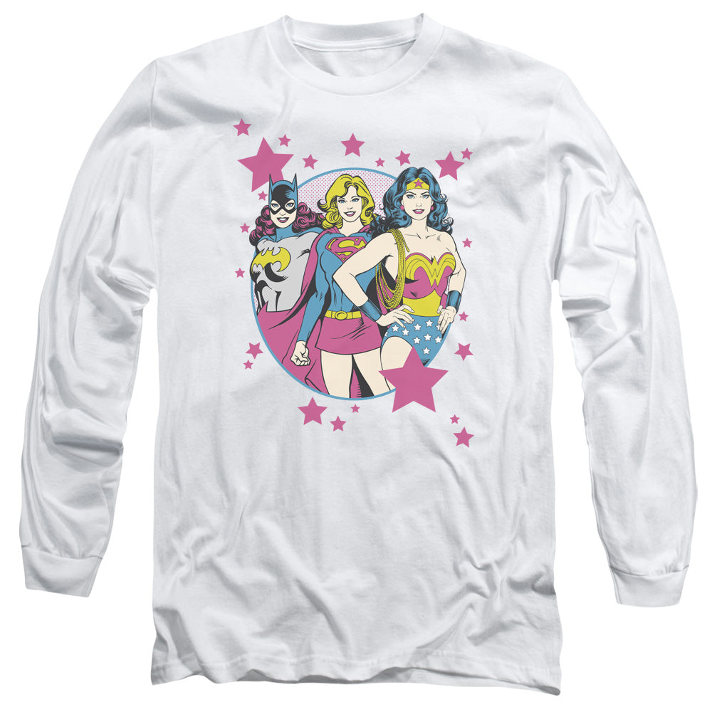 DC Comics We Are Superior Mens Long Sleeve Shirt White