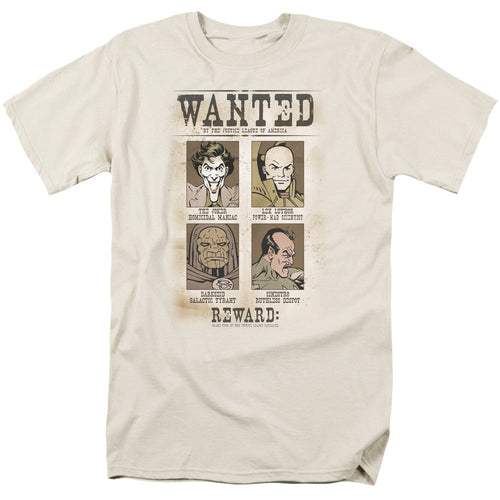 Dc Wanted Poster Mens T Shirt Cream