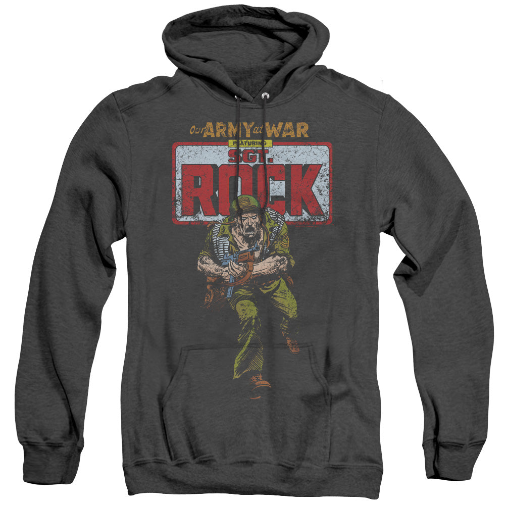 DC Comics Sgt Rock Heather Mens Hoodie Black
