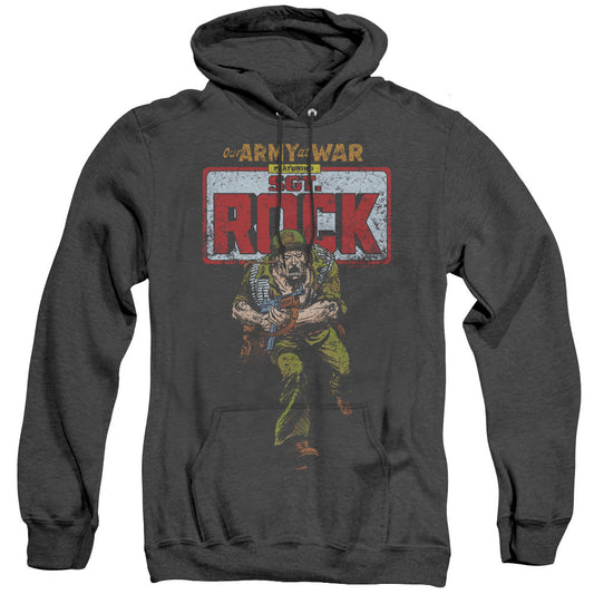 DC Comics Sgt Rock Heather Mens Hoodie Black