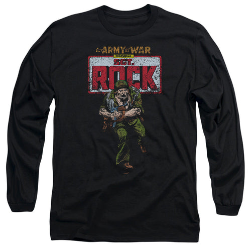 DC Comics Sgt Rock Mens Long Sleeve Shirt Black