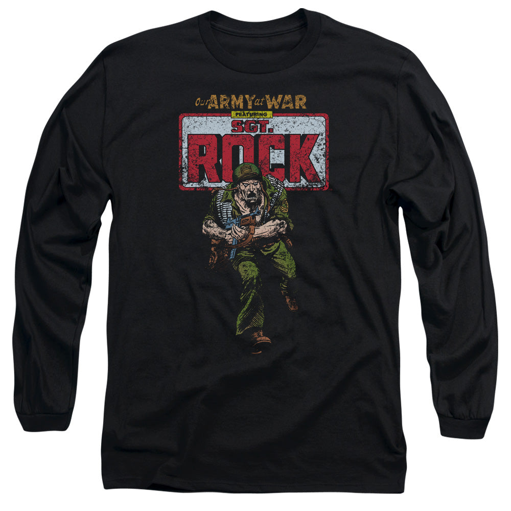 DC Comics Sgt Rock Mens Long Sleeve Shirt Black