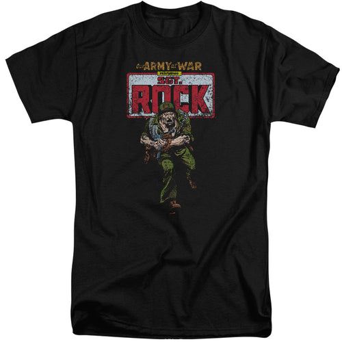 DC Comics Sgt Rock Mens Tall T Shirt Adult Tall Black