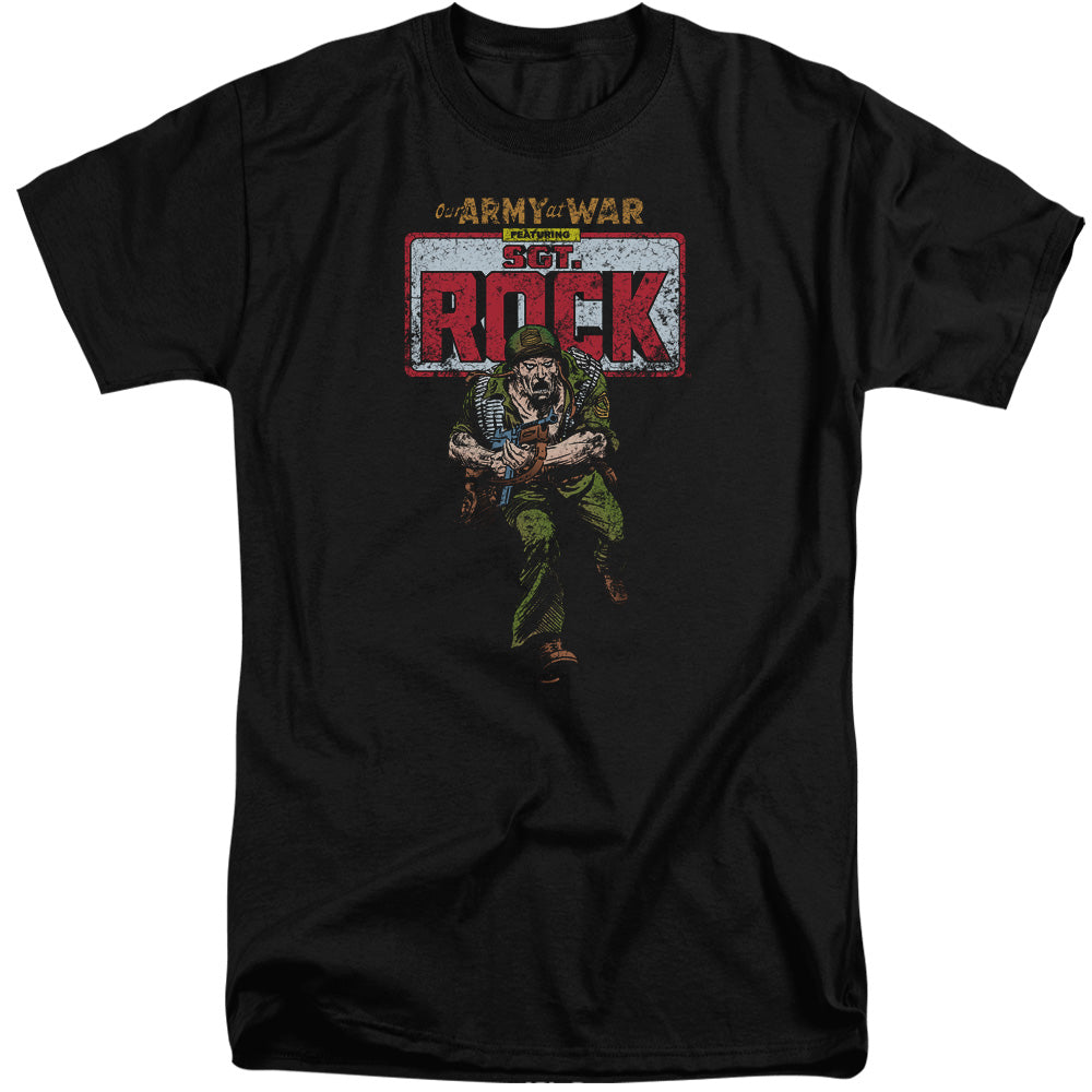 DC Comics Sgt Rock Mens Tall T Shirt Adult Tall Black