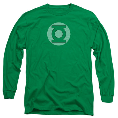 Dc Gl Little Logos Mens Long Sleeve Shirt Kelly Green Officially Licensed