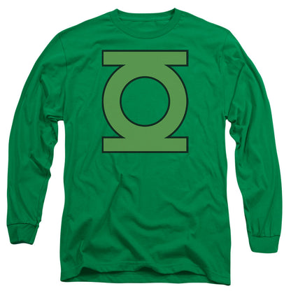 Dc Gl Emblem Mens Long Sleeve Shirt Kelly Green Officially Licensed