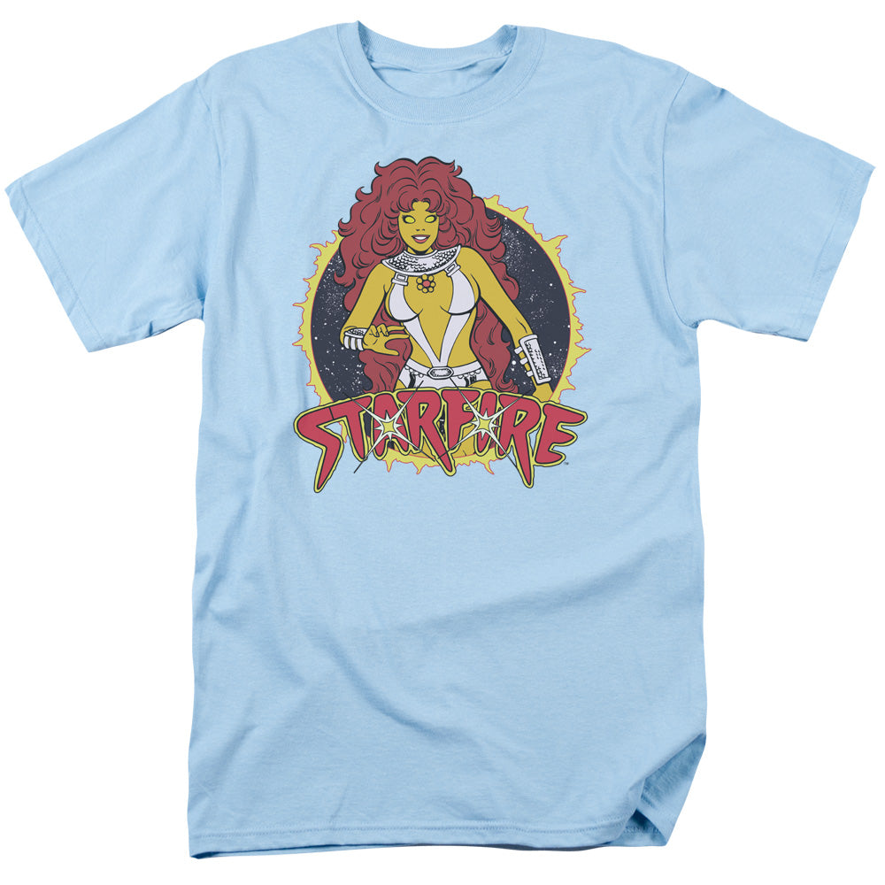 DC Comics Starfire Mens T Shirt Light Blue