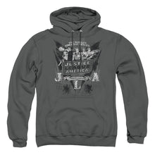 Load image into Gallery viewer, Dc Greatest Heroes Mens Hoodie Charcoal
