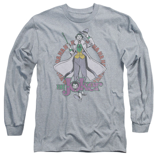 Dc Maniacal Mens Long Sleeve Shirt Athletic Heather Officially Licensed
