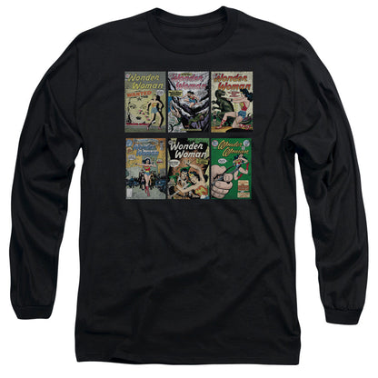 Dc Ww Covers Mens Long Sleeve Shirt Black Officially Licensed