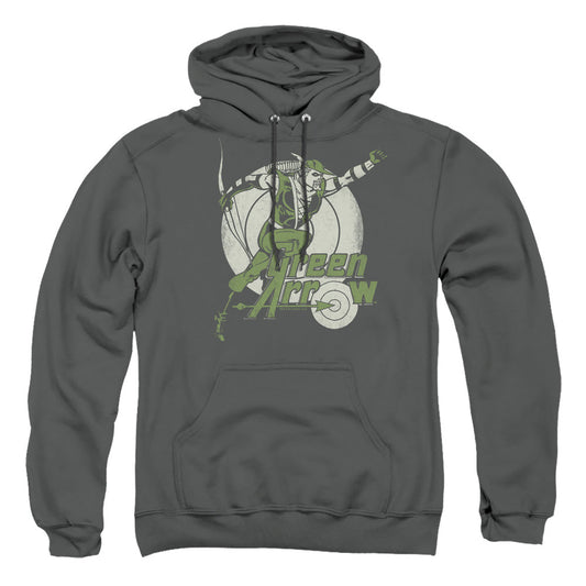 Dc Right On Target Mens Hoodie Charcoal