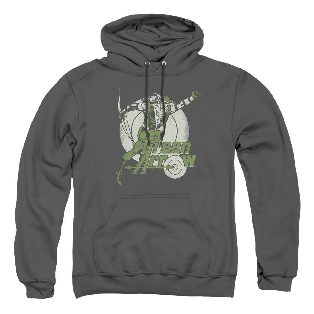 Dc Right On Target Mens Hoodie Charcoal