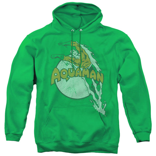 DC Comics Splash Mens Hoodie Kelly Green