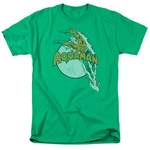 DC Comics Splash Mens T Shirt Kelly Green